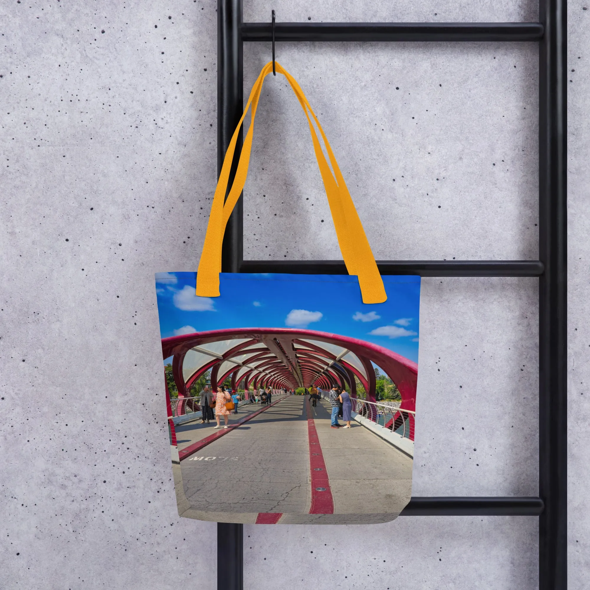 All-Over Print Tote Bag - Calgary Peace Bridge