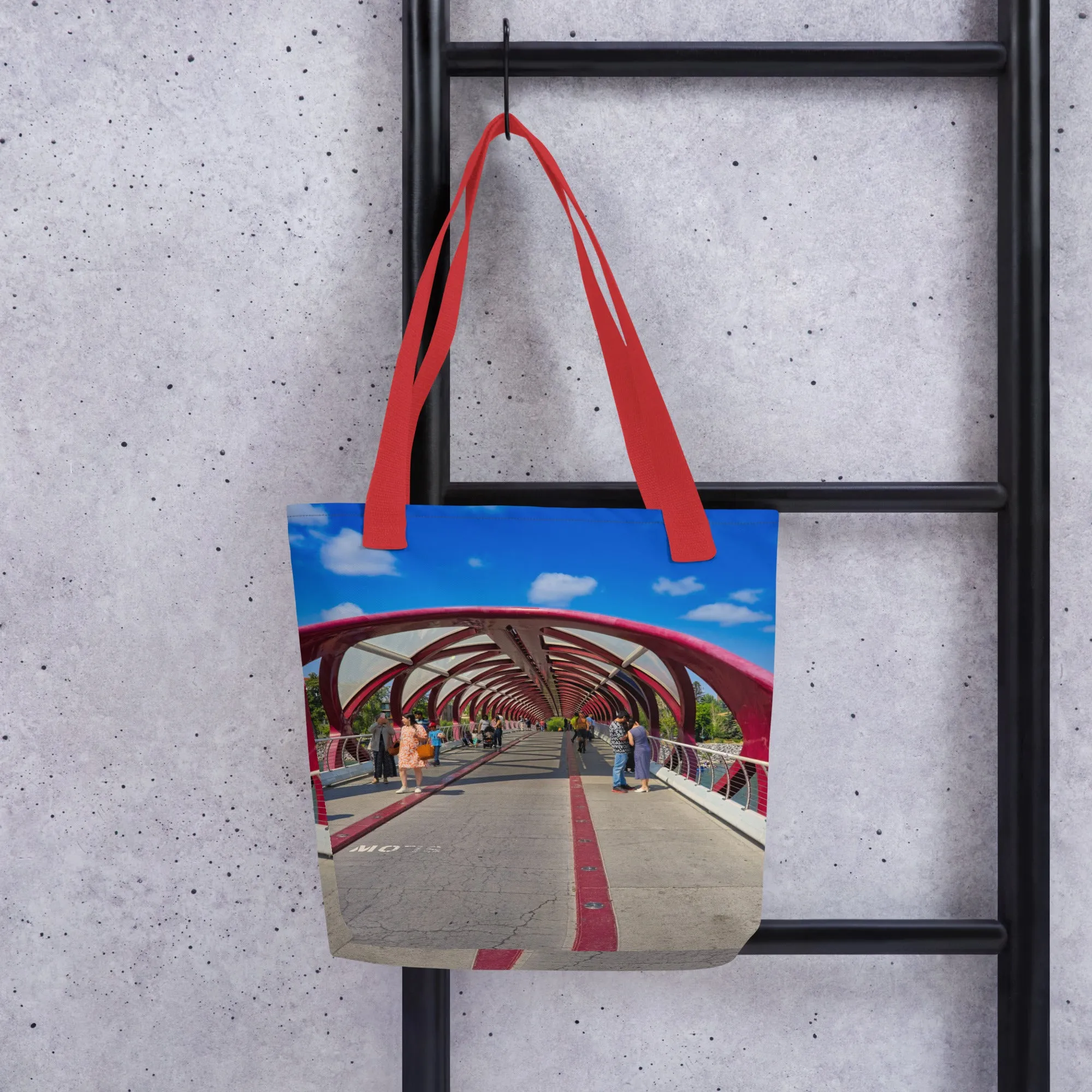 All-Over Print Tote Bag - Calgary Peace Bridge