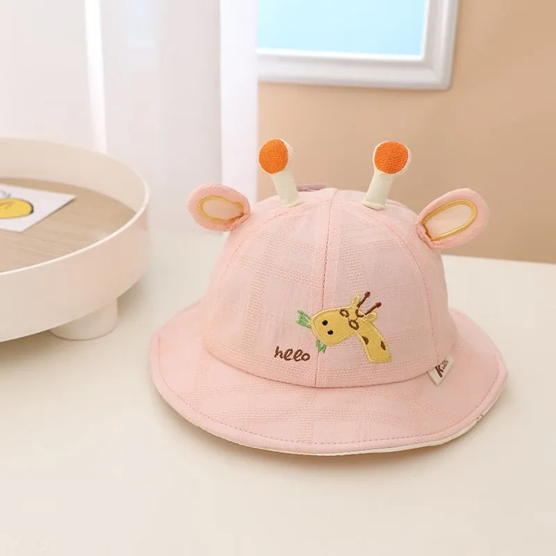 Baby Bucket Hat / Cute Bear Ear Cap Baby Bonnet For 0-2 Year