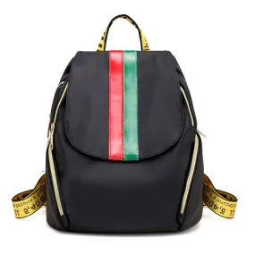 Black Striped Backpack