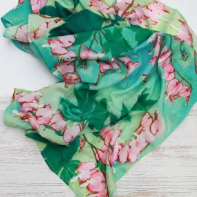 Bleeding Hearts Cotton Scarf