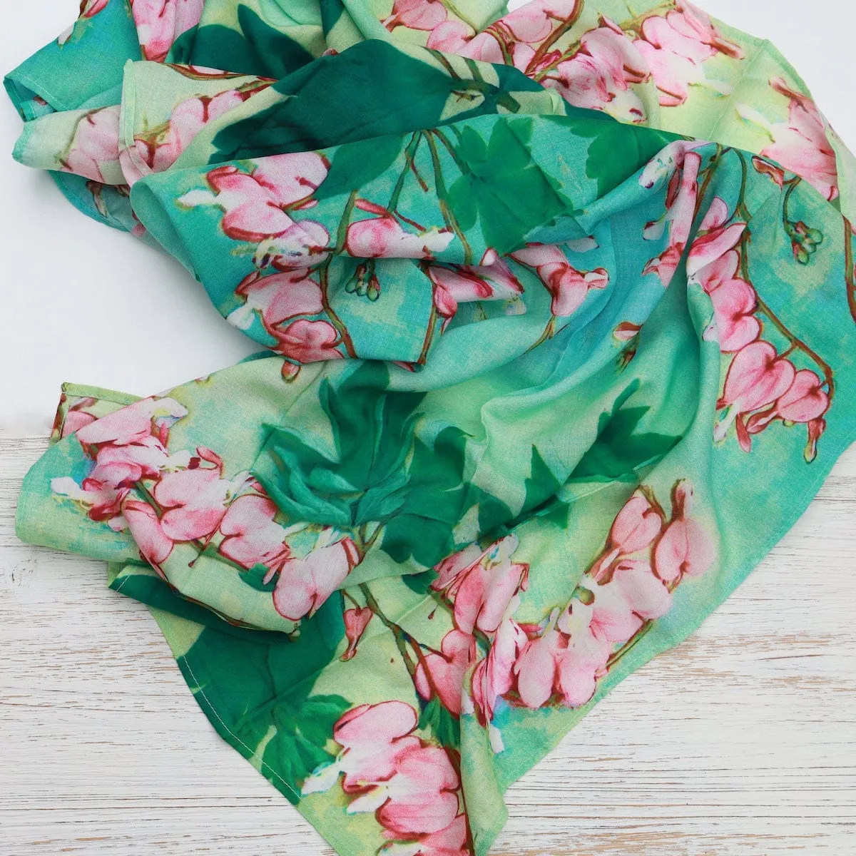 Bleeding Hearts Cotton Scarf