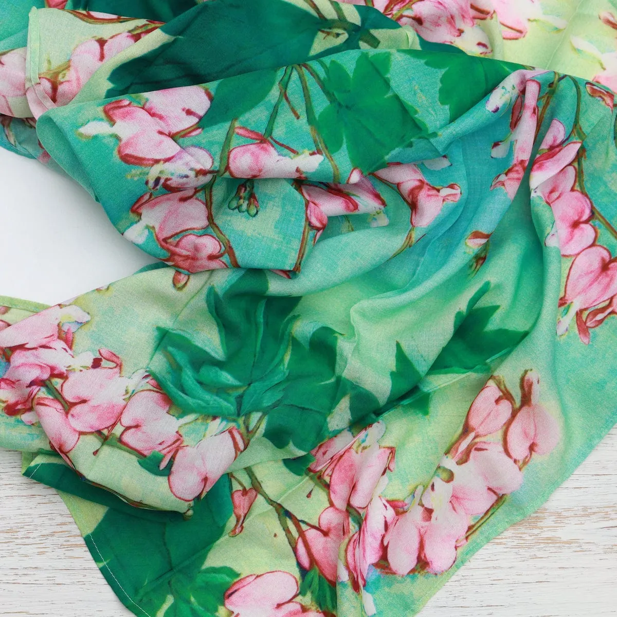 Bleeding Hearts Cotton Scarf
