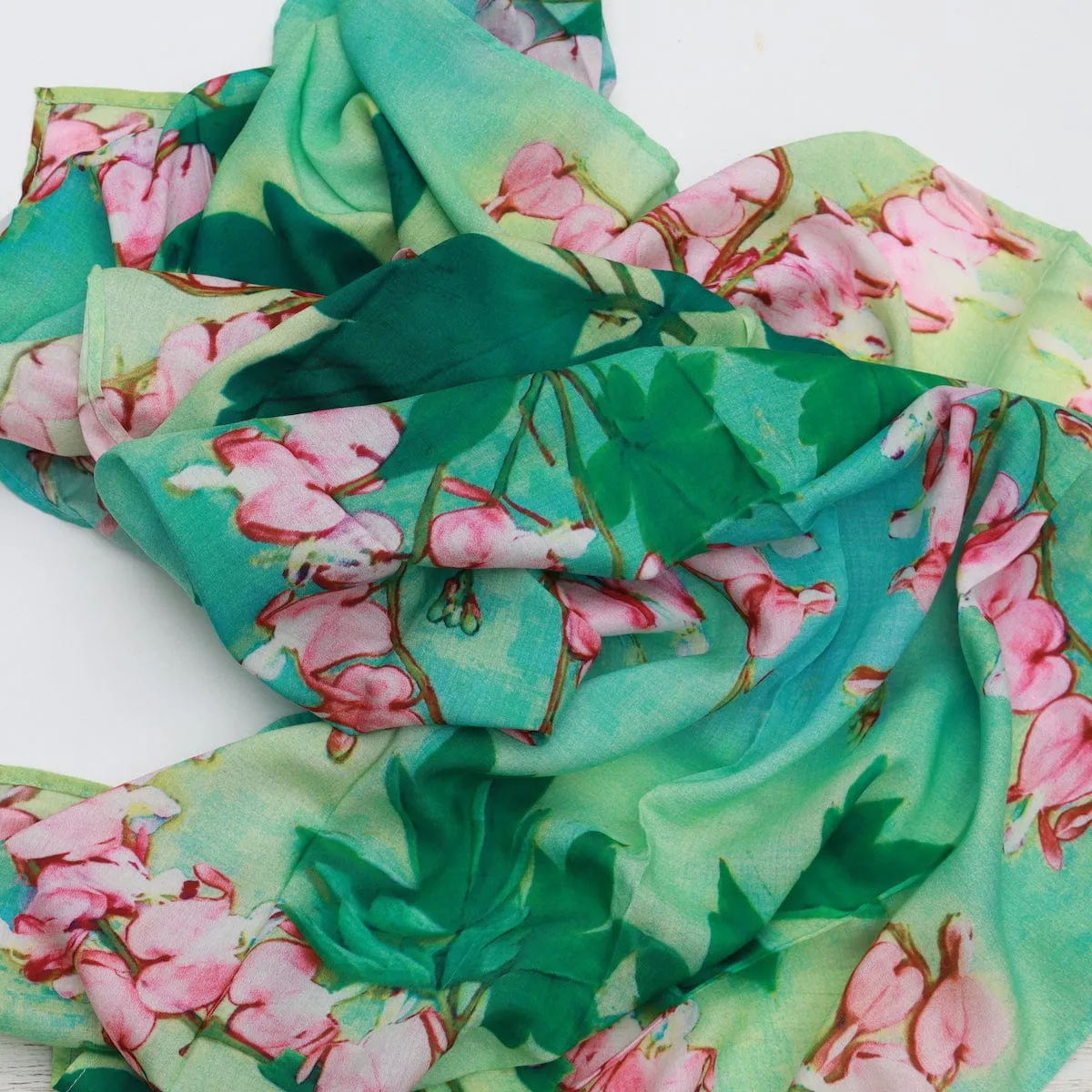 Bleeding Hearts Cotton Scarf
