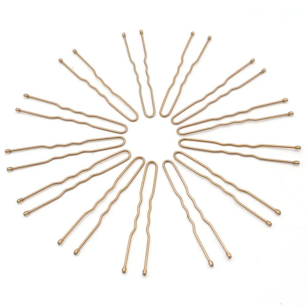 BSCI Audited Factory 5CM/1.97IN  U Pins for Thin Hair in Box Tiny Hair Pins Decorative Hair Accessories for Women Gray Fine Hair