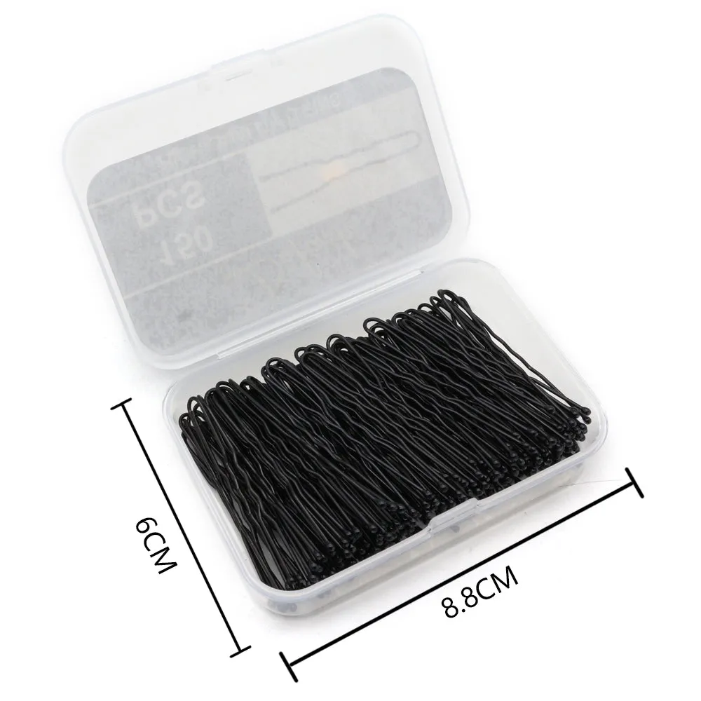 BSCI Audited Factory 5CM/1.97IN  U Pins for Thin Hair in Box Tiny Hair Pins Decorative Hair Accessories for Women Gray Fine Hair