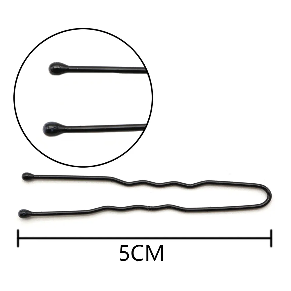 BSCI Audited Factory 5CM/1.97IN  U Pins for Thin Hair in Box Tiny Hair Pins Decorative Hair Accessories for Women Gray Fine Hair