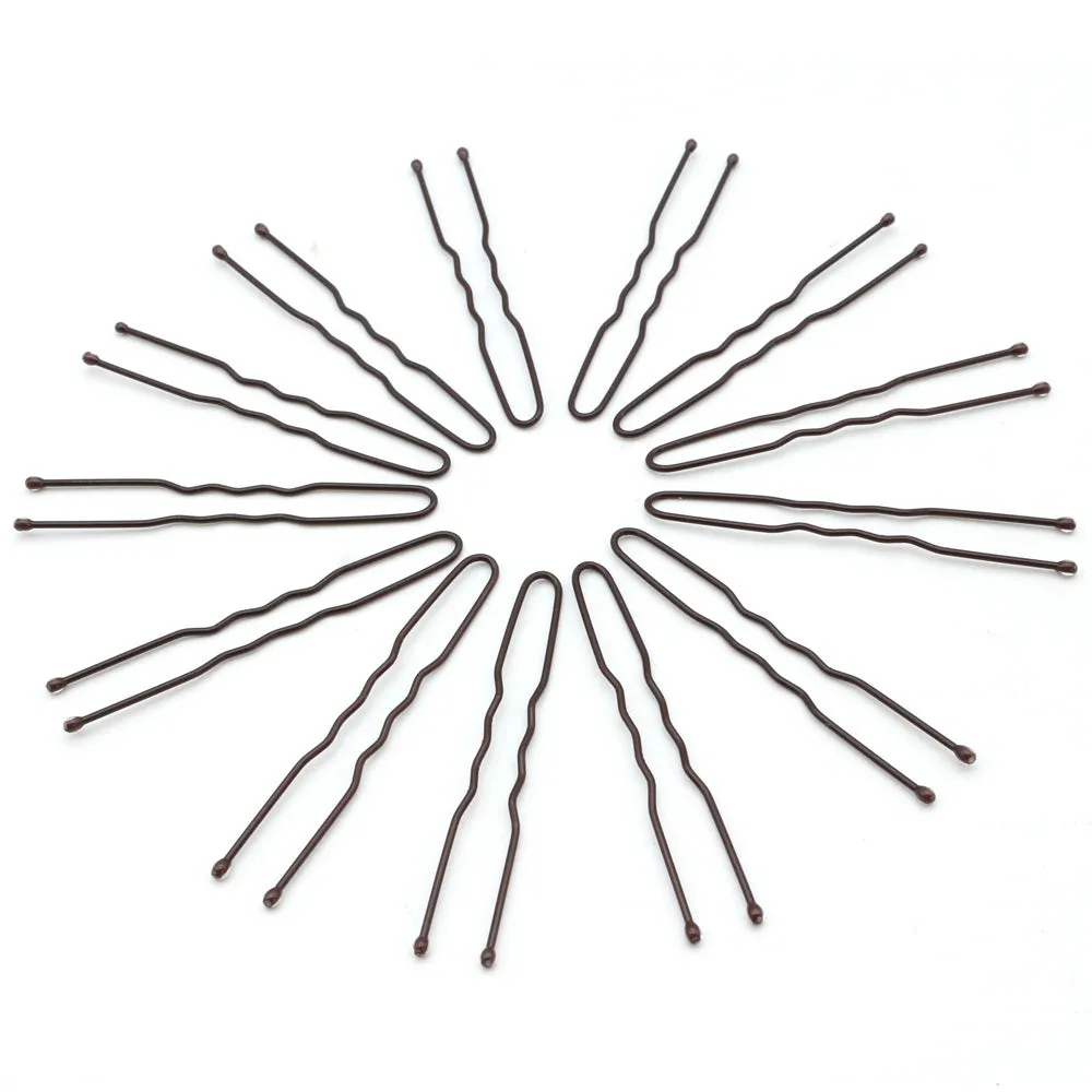 BSCI Audited Factory 5CM/1.97IN  U Pins for Thin Hair in Box Tiny Hair Pins Decorative Hair Accessories for Women Gray Fine Hair