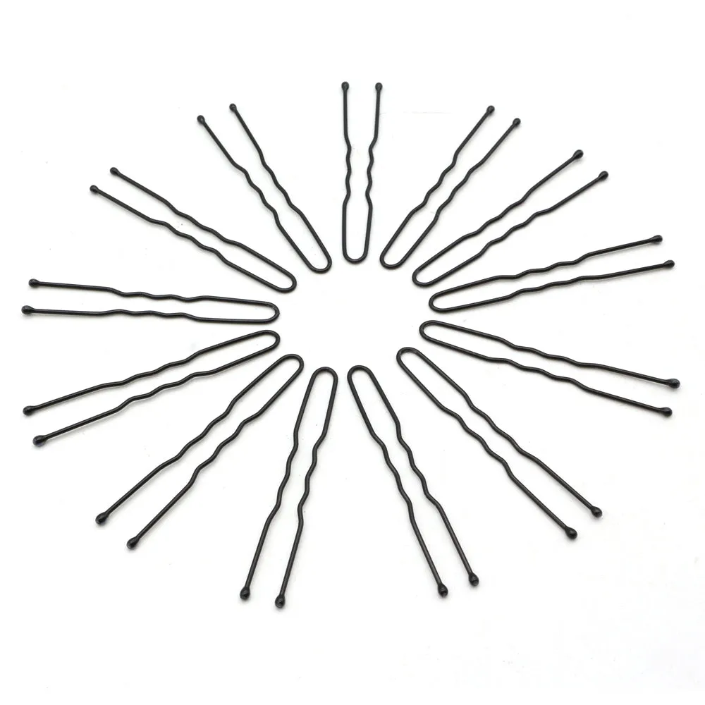 BSCI Audited Factory 5CM/1.97IN  U Pins for Thin Hair in Box Tiny Hair Pins Decorative Hair Accessories for Women Gray Fine Hair