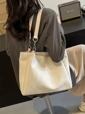 Casual Chain Strap Tote Bag