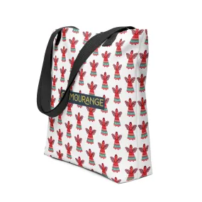 Christmas Tote Bag - Christmas Angel (Glamourange Festive Pattern Christmas Tote Bags)