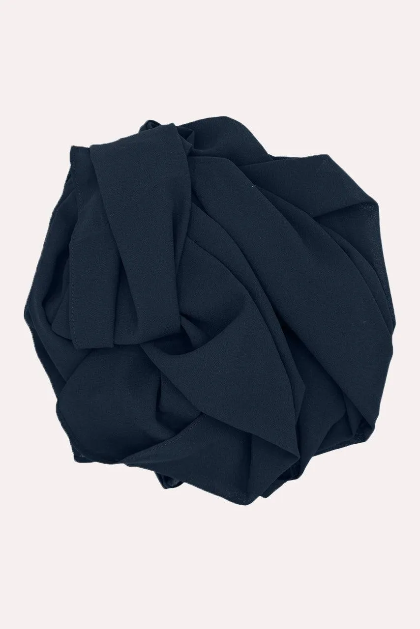 Classic Chiffon Hijab - Space Blue