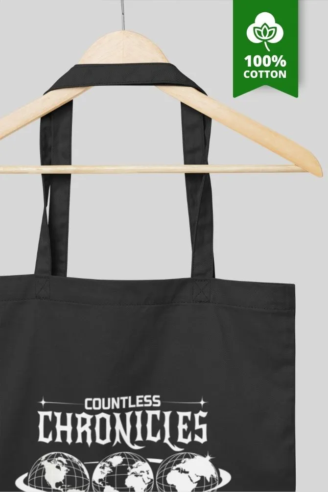 Countless Chronicles Earth Quote Zipper Tote Bag