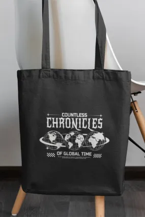 Countless Chronicles Earth Quote Zipper Tote Bag