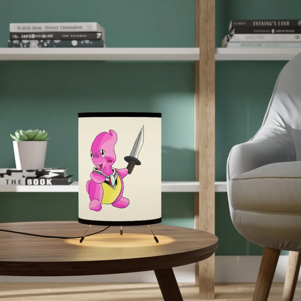Curswordsman Tripod Lamp with High-Res Printed Shade, US/CA plug