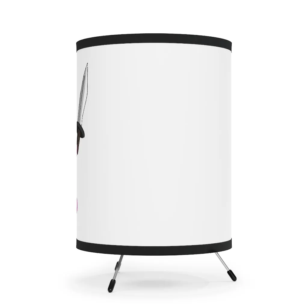 Curswordsman Tripod Lamp with High-Res Printed Shade, US/CA plug