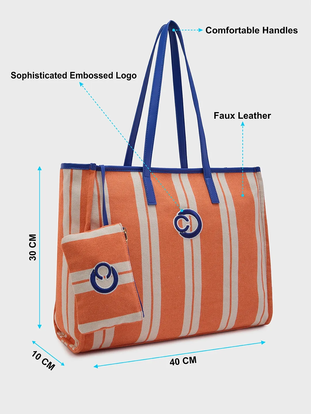 Dixie Tote Large Orange Handbag Orange