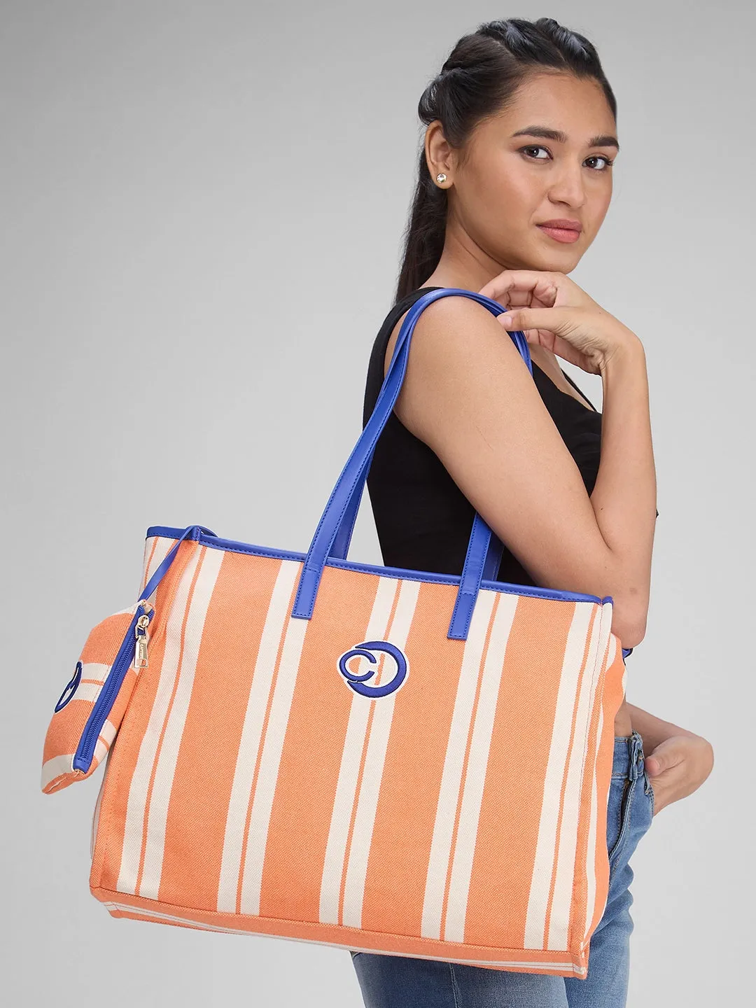 Dixie Tote Large Orange Handbag Orange
