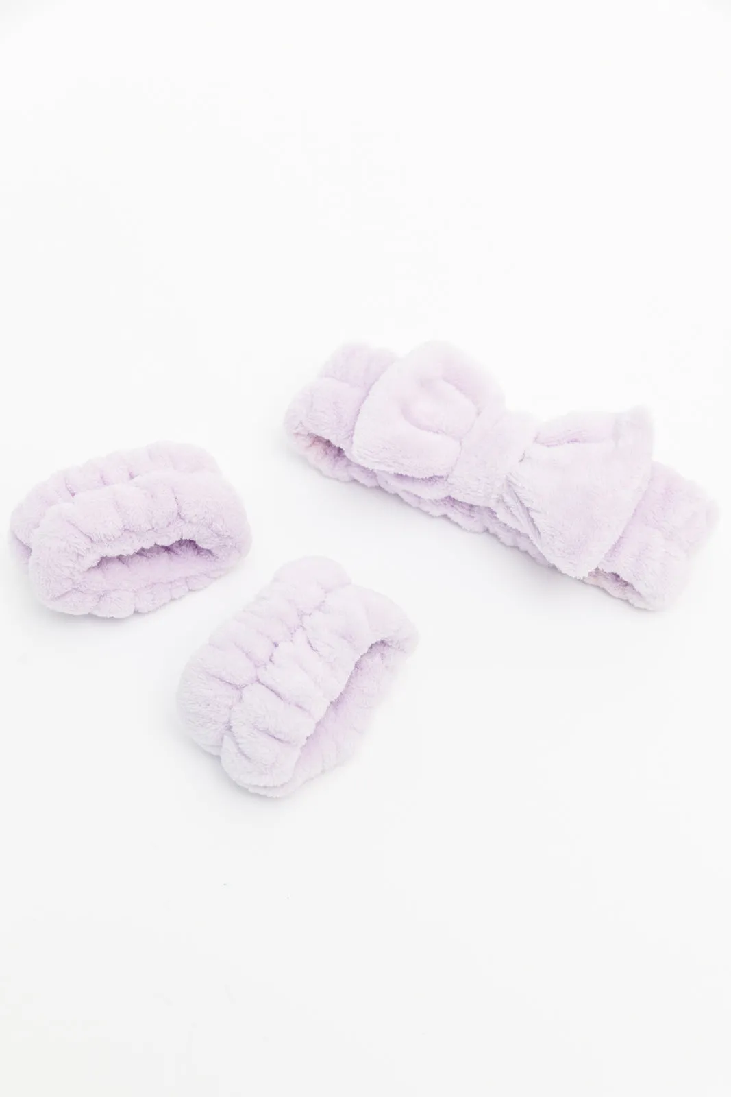 Effortless Days Stretchy Headband & Wristband Set in Lilac LD23