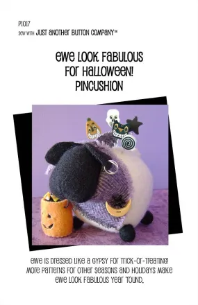 Ewe Look Fabulous! for Halloween Pincushion Pattern