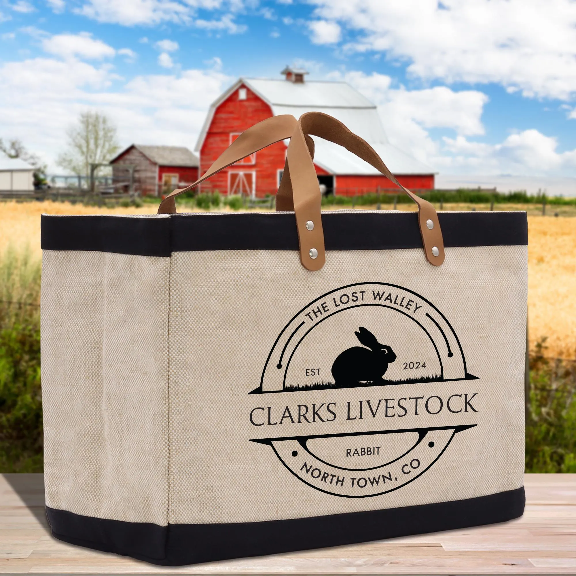 Farmers Market Jute Canvas Tote Funny Farmer Market Bag Quote Jute Bag Shopping Bag Burlap Bag Farmhouse Bag Grocery Bag (FT1001)