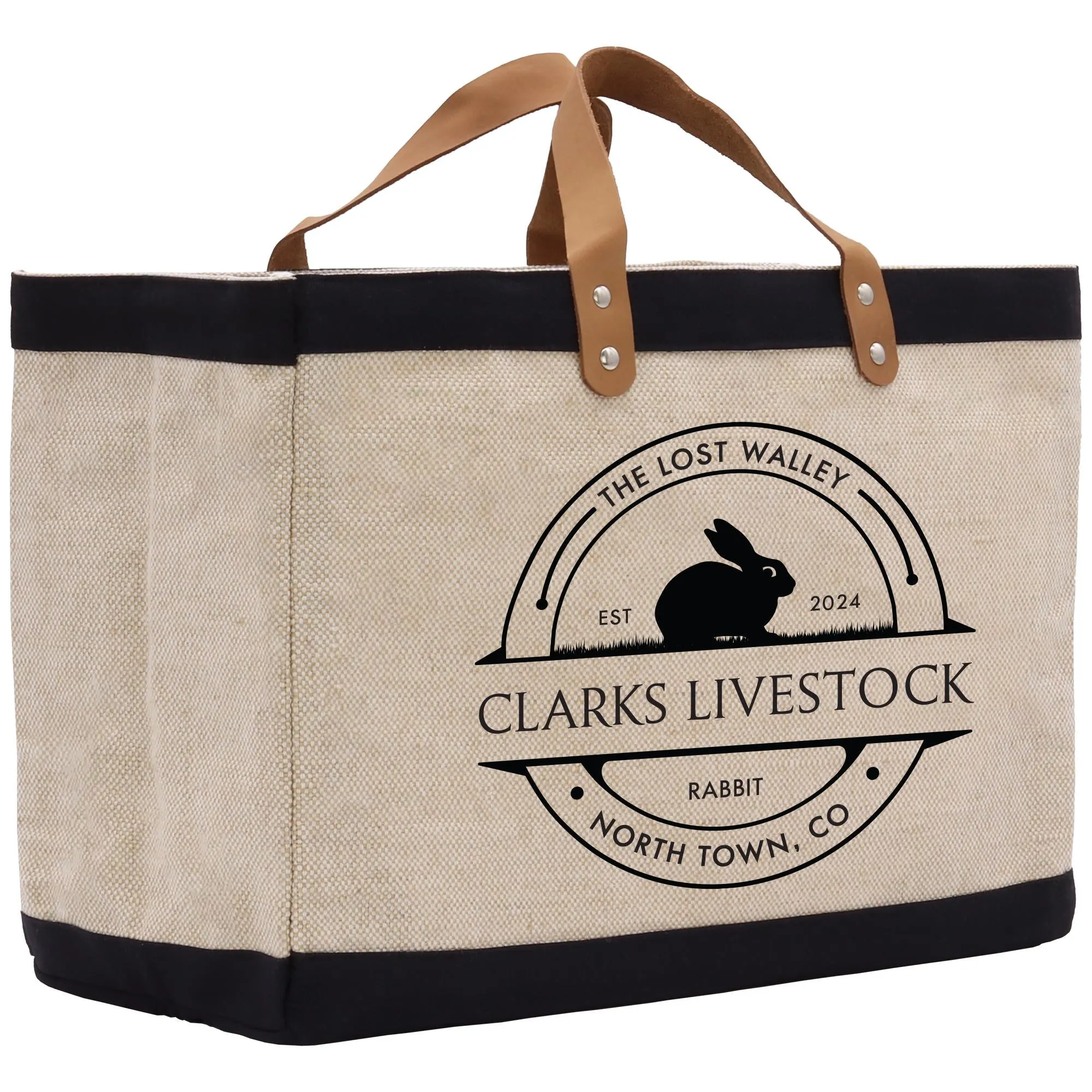 Farmers Market Jute Canvas Tote Funny Farmer Market Bag Quote Jute Bag Shopping Bag Burlap Bag Farmhouse Bag Grocery Bag (FT1001)