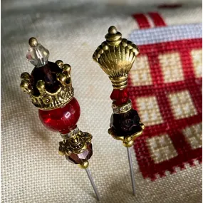 Jersey Girl Stitch Co | Whilst Iris Naps Mary's Drum Pin Set