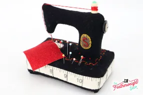 Kit, Wool Pin Cushion ~ Theresa's Old Black Singer Sewing Machine