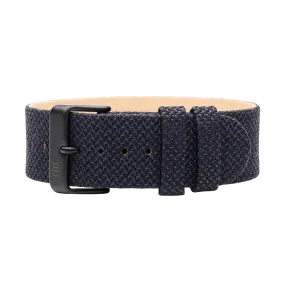 Lake Blue Strap with Black / Steel / Gold Buckle