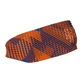 Mets Fleece Headband: Sport Plaid