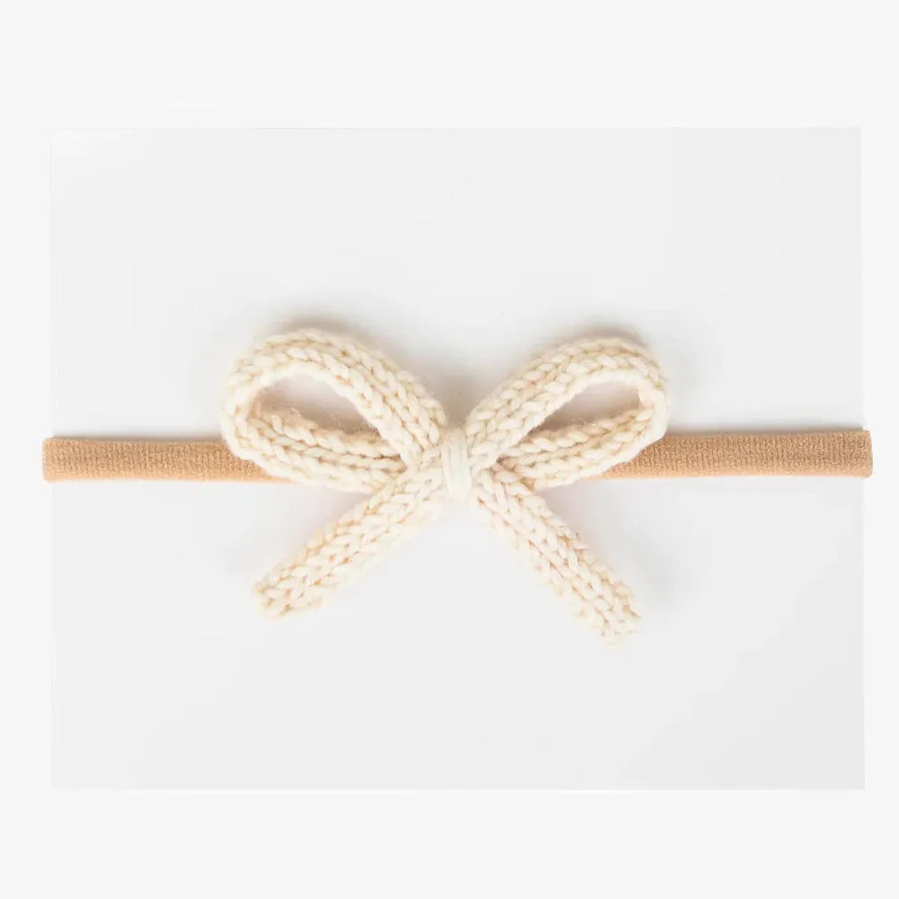 Mini Crochet Headbands - Ivory