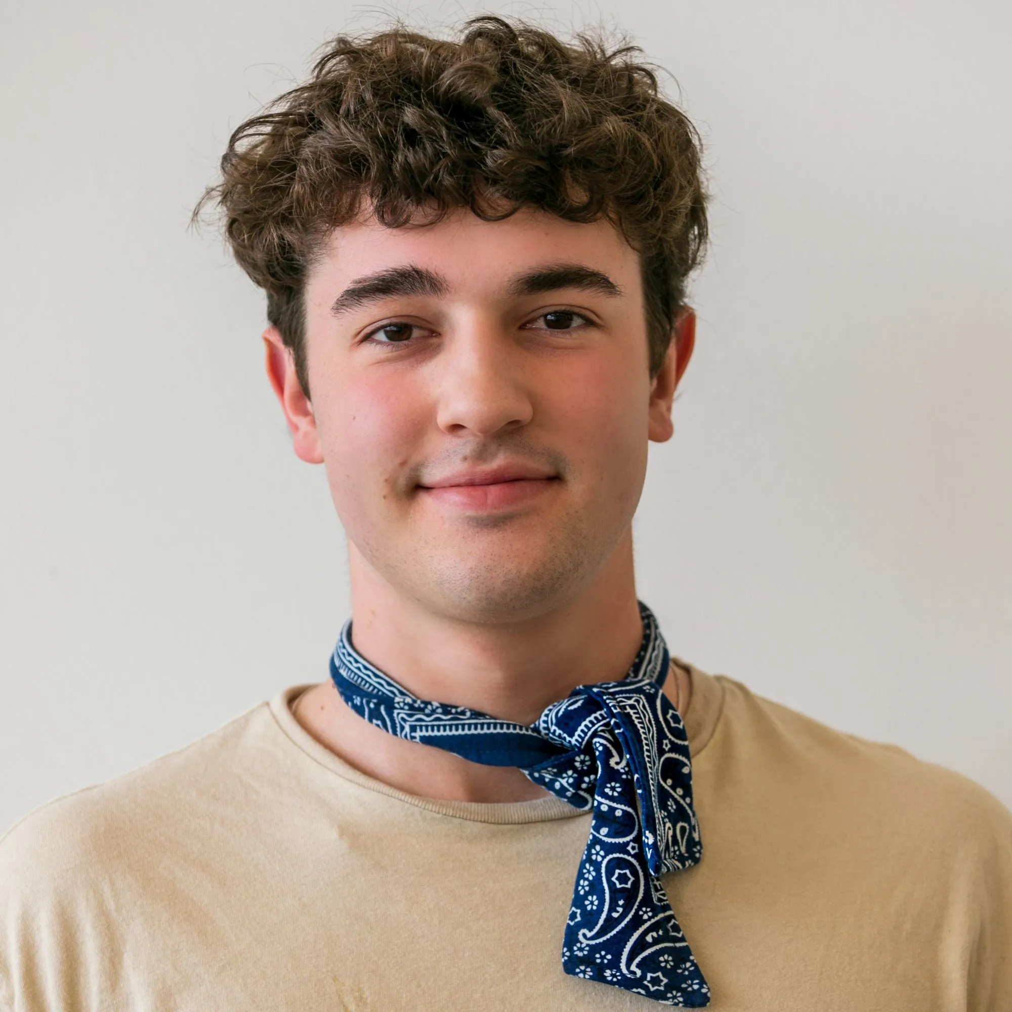 Navy Bandana Tie Headbands - 12 Pack