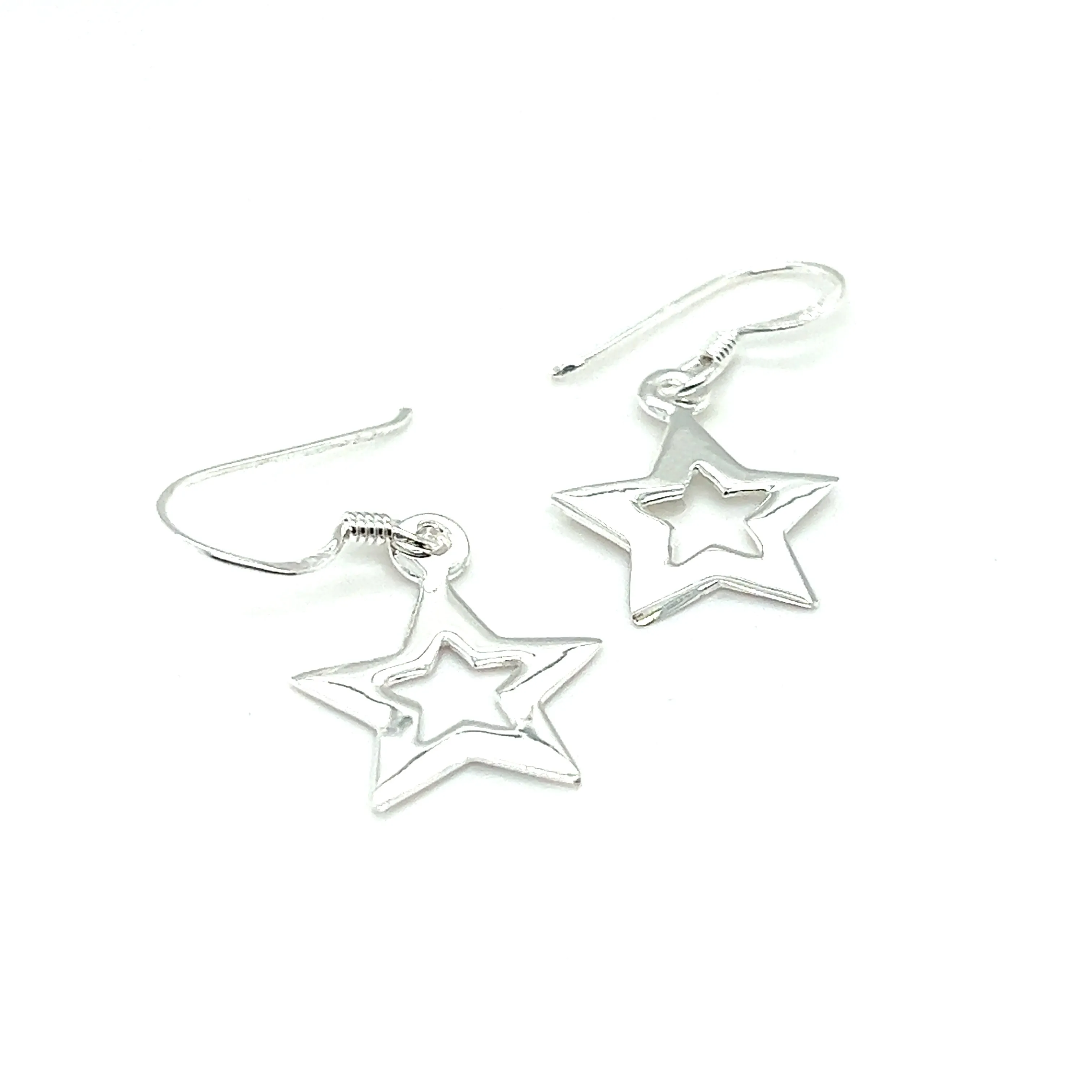 Open Star Earrings