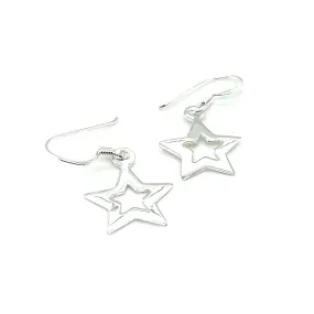 Open Star Earrings