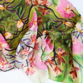 Orchid Sanctuary Cotton Scarf
