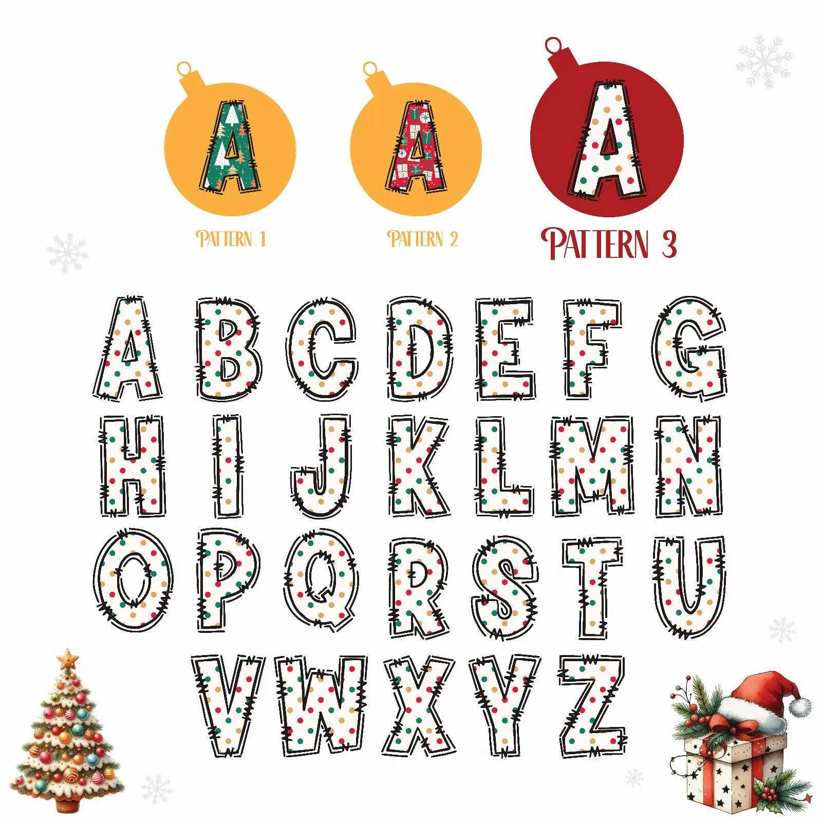 Personalized Christmas Mrs. Name Cotton Canvas Tote Bag Custom Xmas Name Holiday Gift Bag Custom Christmas Alphabet Tote Bag (CT1005)