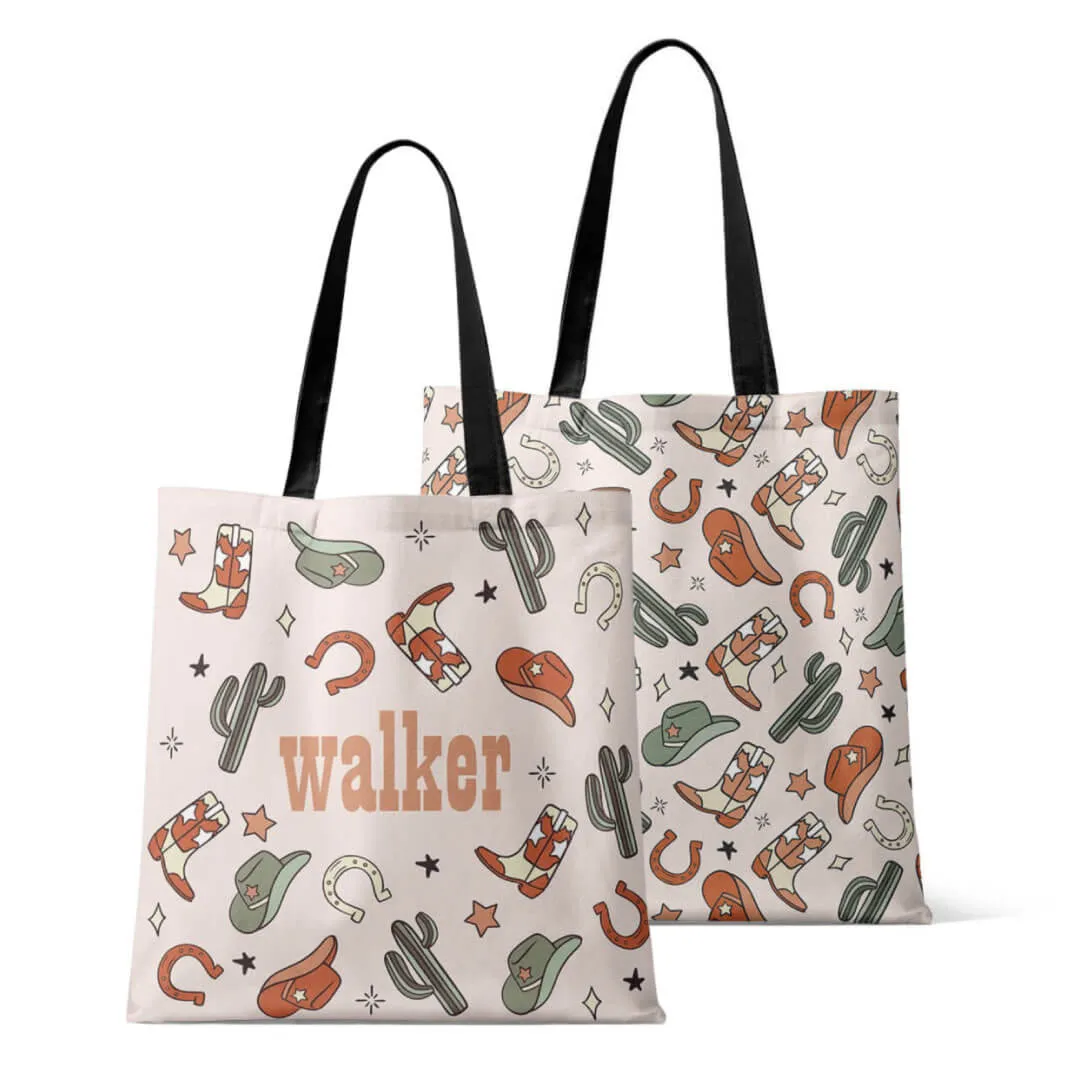Personalized Tote Bags | Buckaroo Cowboy