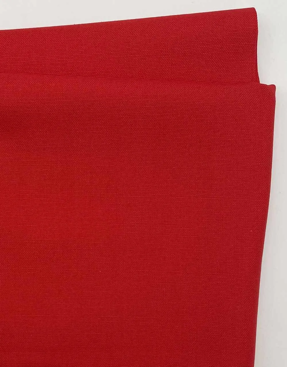 Poppy Red Cotton Canvas Fabric