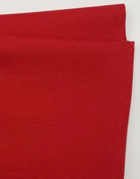Poppy Red Cotton Canvas Fabric