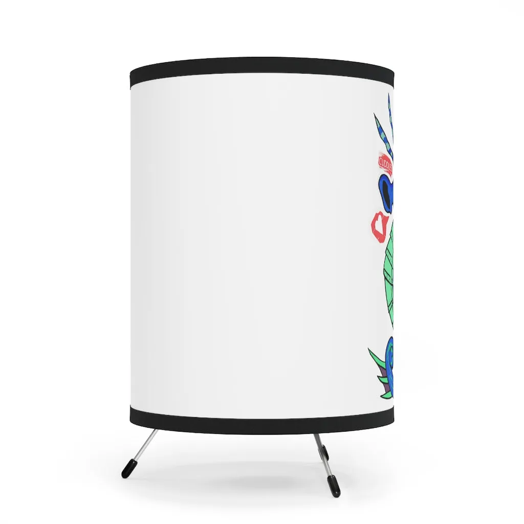 Scribblers the Seahorse Tripod Lamp with High-Res Printed Shade, US/CA plug