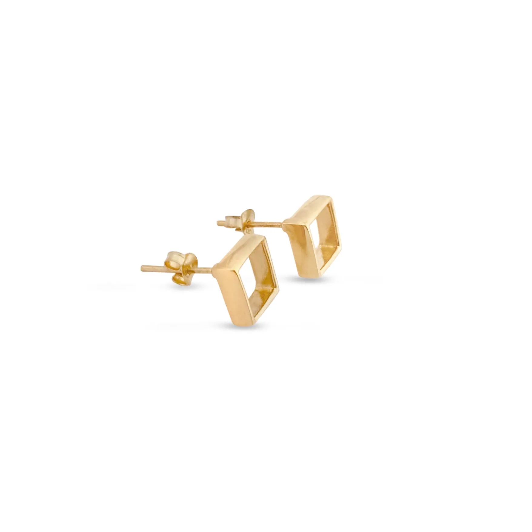 Square Earrings - Vermeil