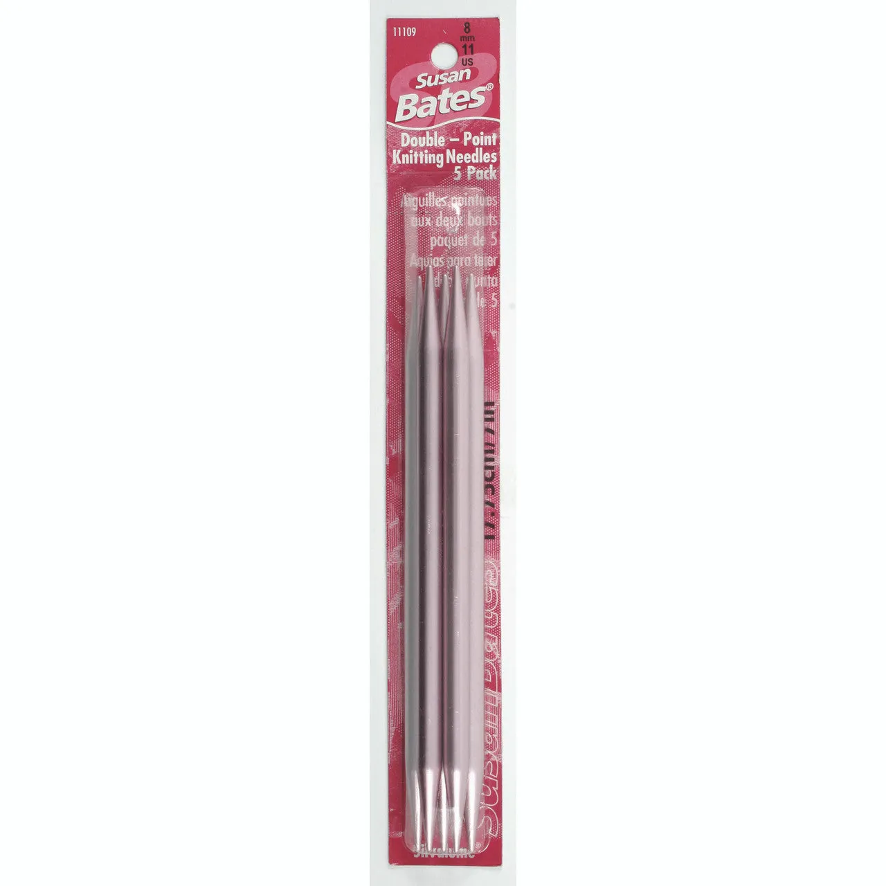 Susan Bates Silvalume 5 Pack, Double Point Knitting Needles - Clearance Items