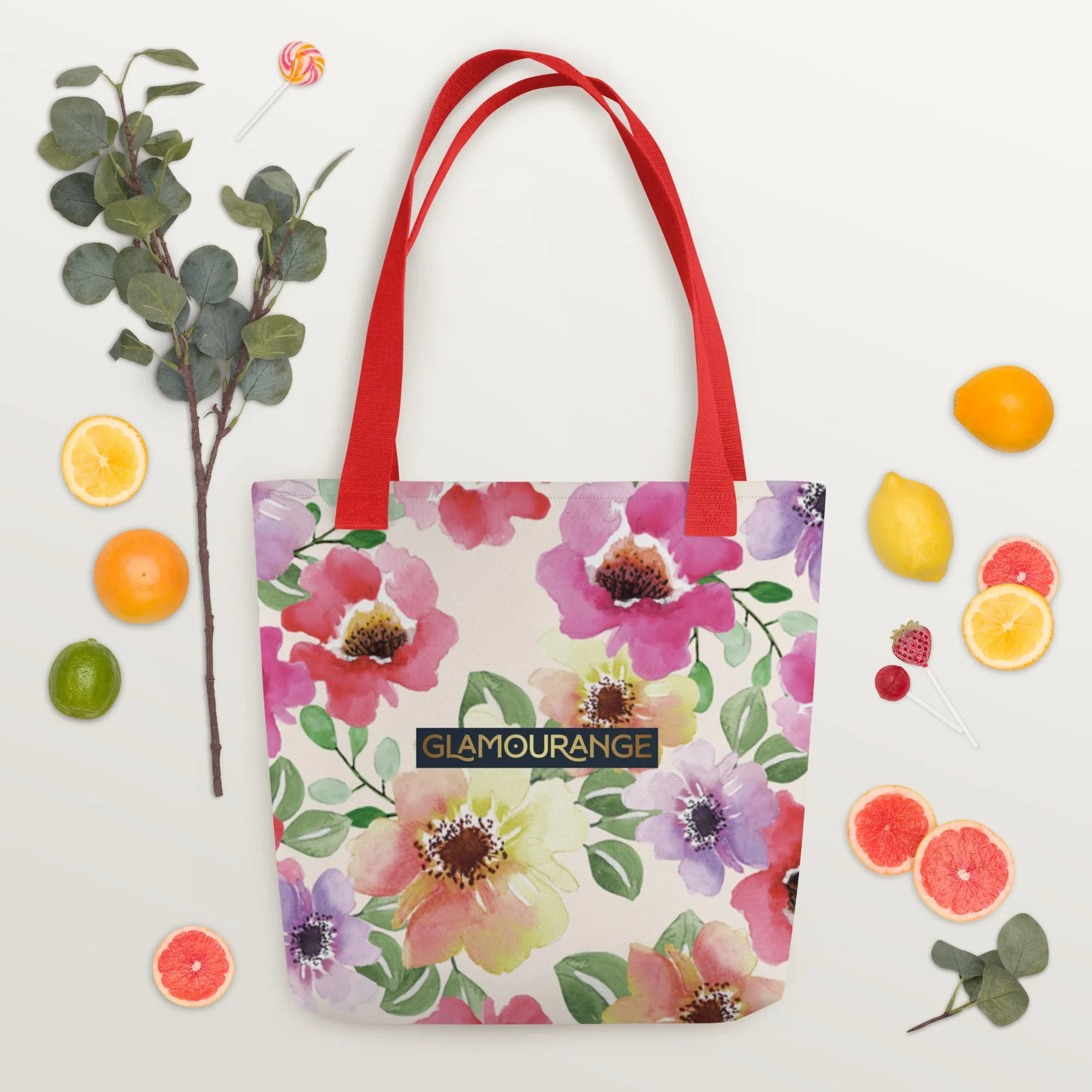 Tote Bag Women Designer (Flower Pattern 0012)