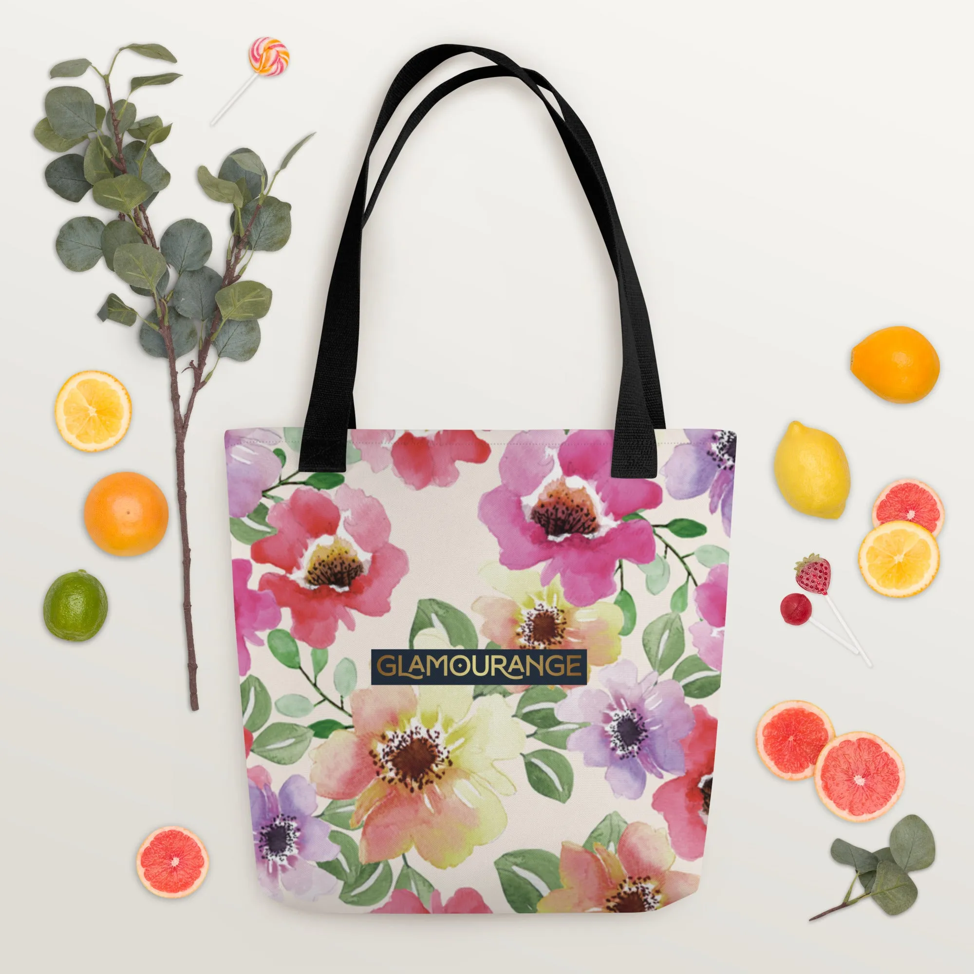 Tote Bag Women Designer (Flower Pattern 0012)