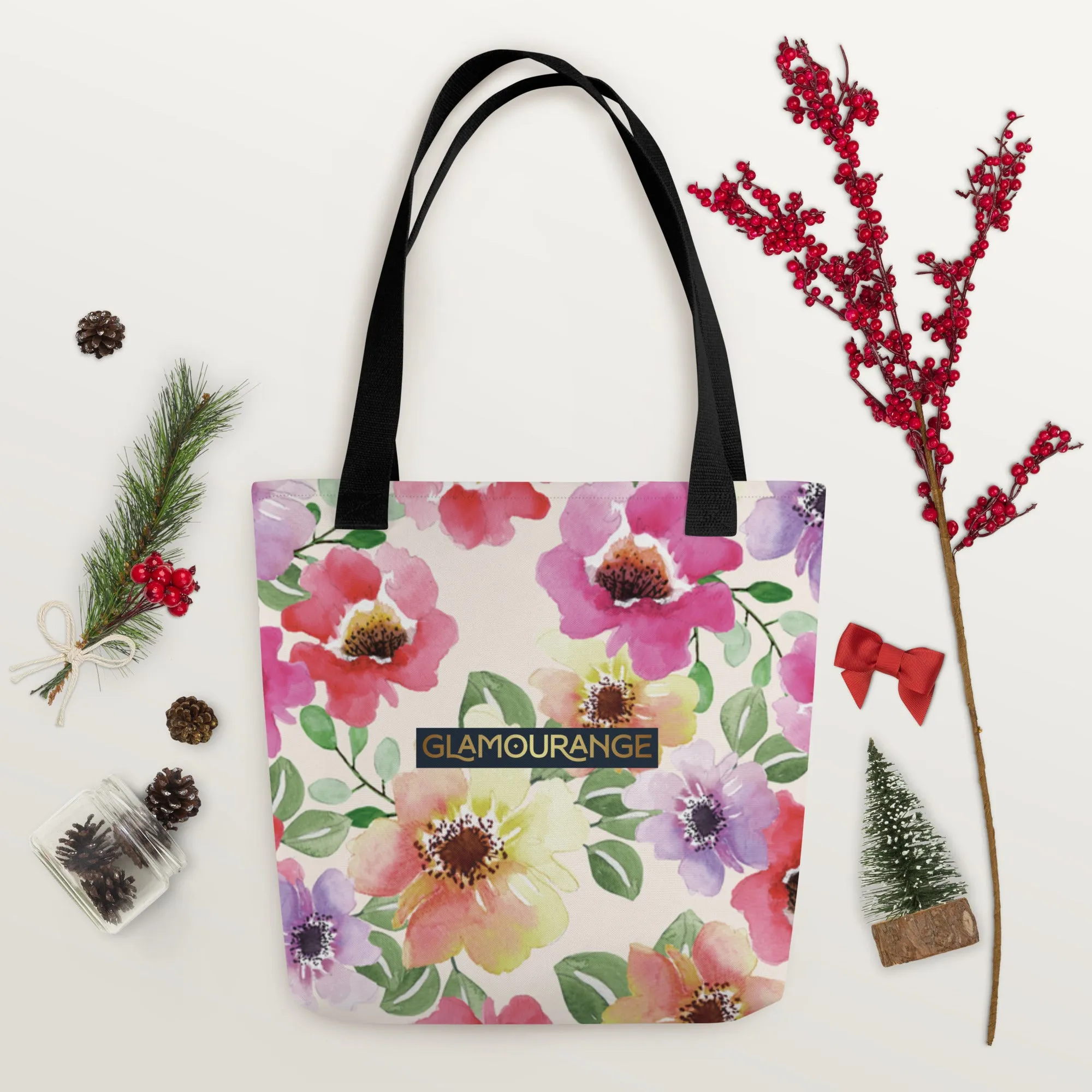 Tote Bag Women Designer (Flower Pattern 0012)