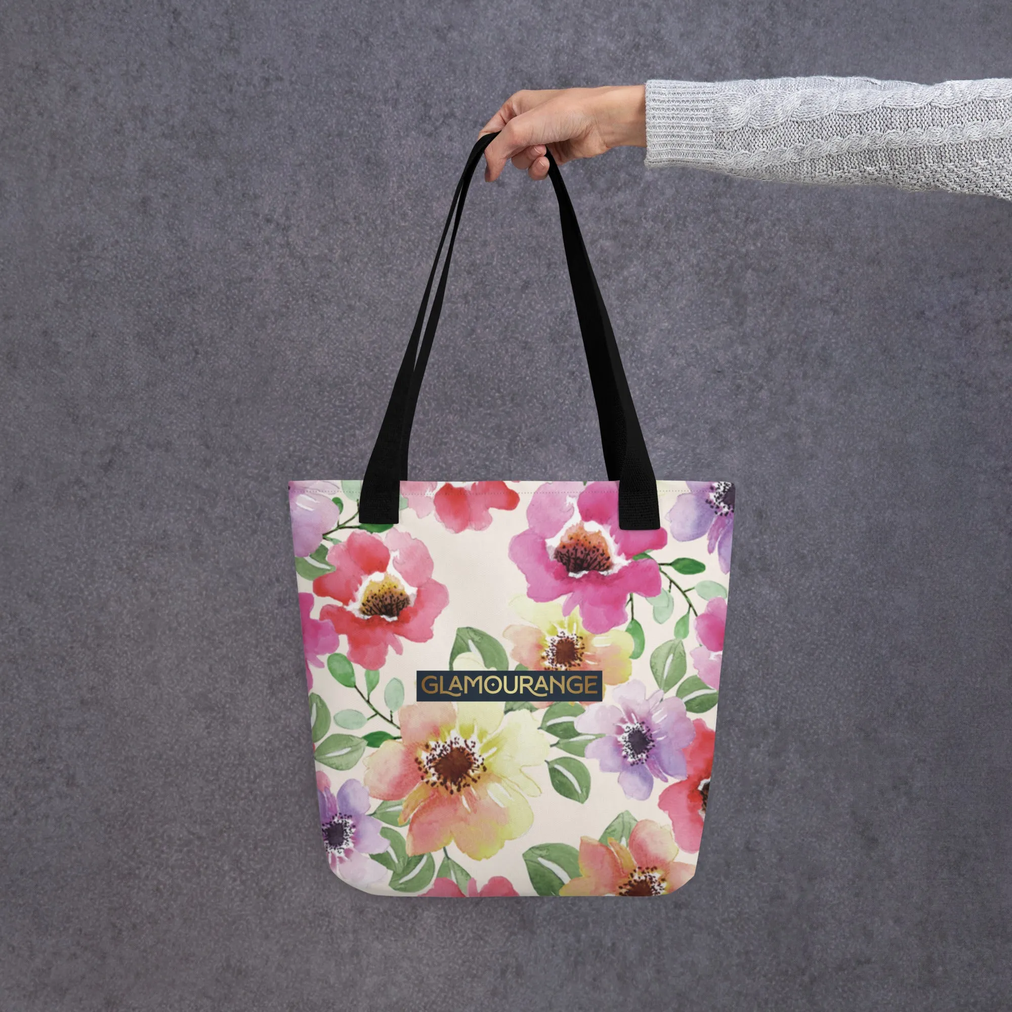 Tote Bag Women Designer (Flower Pattern 0012)