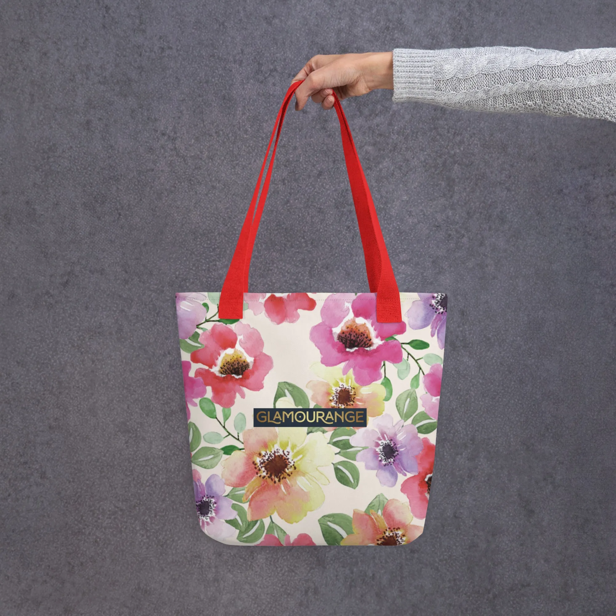 Tote Bag Women Designer (Flower Pattern 0012)